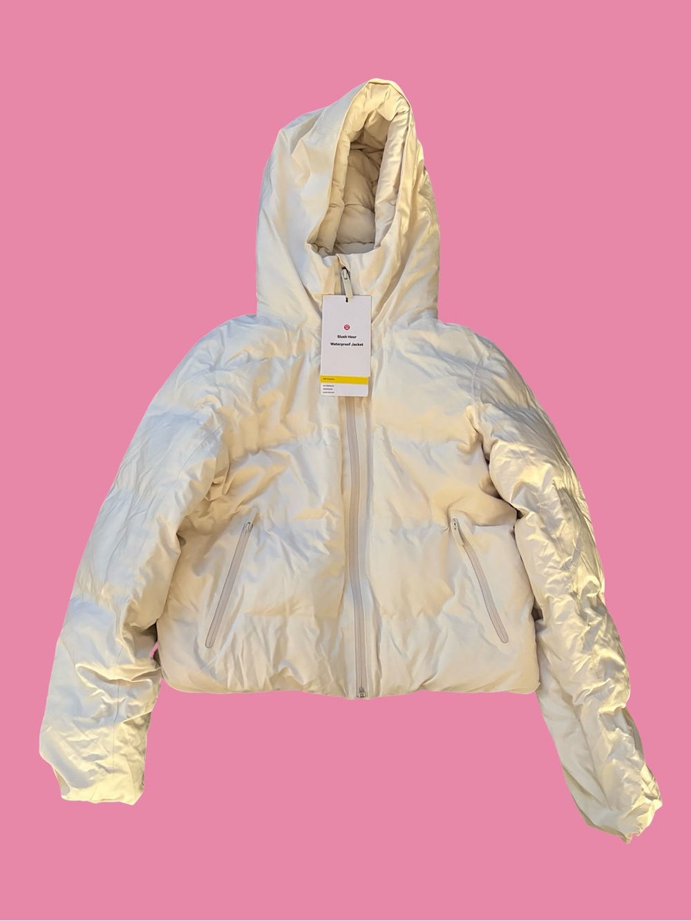 lululemon Slush hour Hooded Ivory Puffer Jacket
